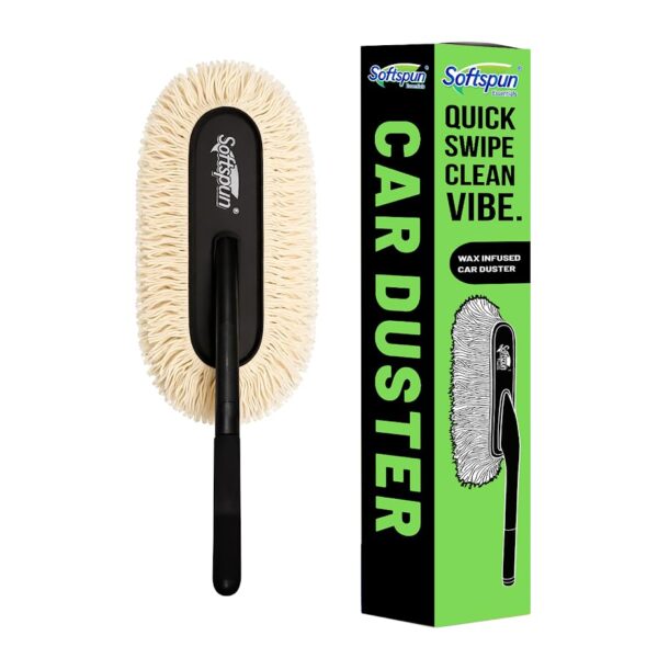 SOFTSPUN Essentials Car Duster Off White, Long-HandleBest Amazon Deals SOFTSPUN Essentials Car Duster Off White, Long-HandleBest Amazon Deals