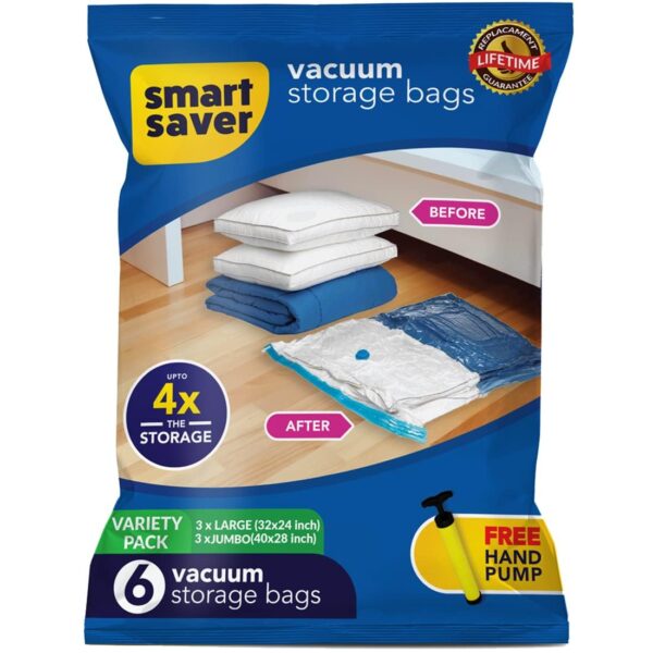 Smart Saver 6 Pack Compression Storage Space Bags ForBest Amazon Deals