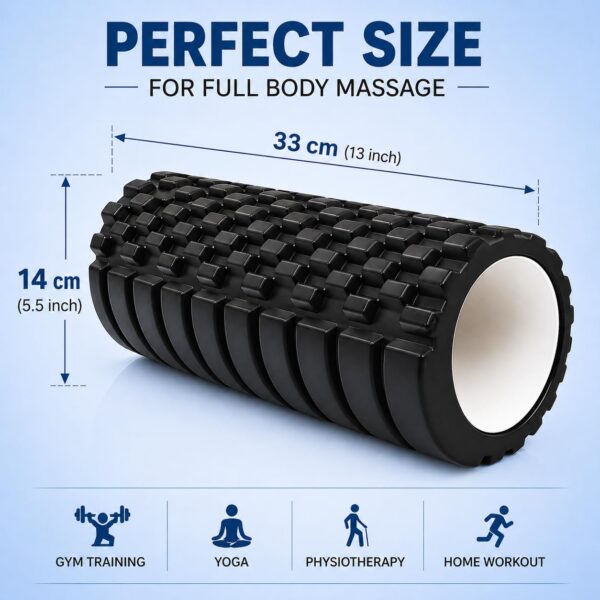 PulGos Black Foam Roller for Exercise, Deep TissueBest Amazon Deals