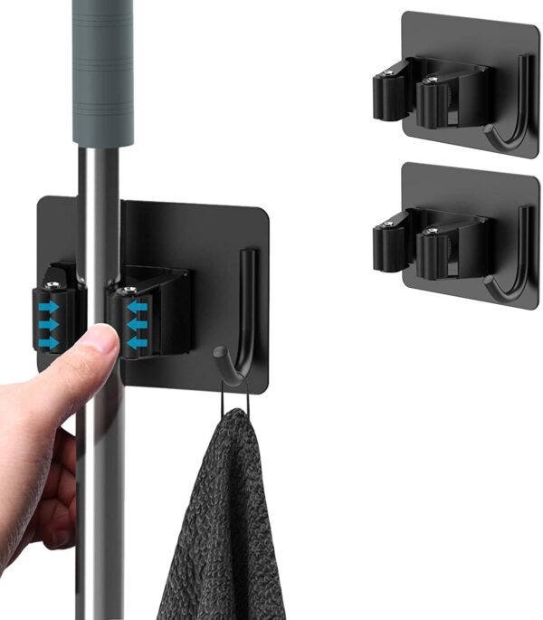 JIALTO 2 PCS Broom Holder Wall Mounted and Mop Holder forBest Amazon Deals