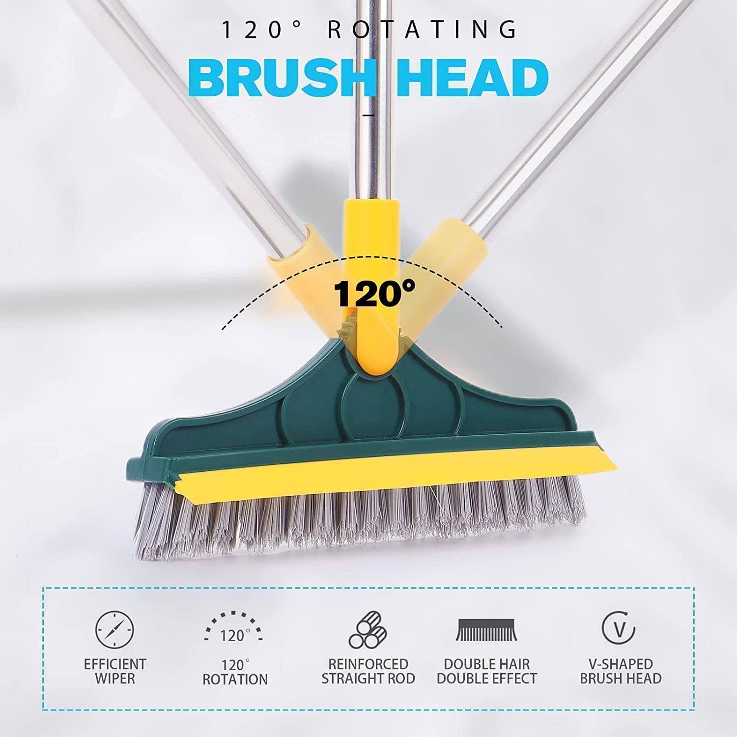 TEKCOOL 2-in-1 Bathroom Cleaning Brush with Wiper andBest Amazon Deals