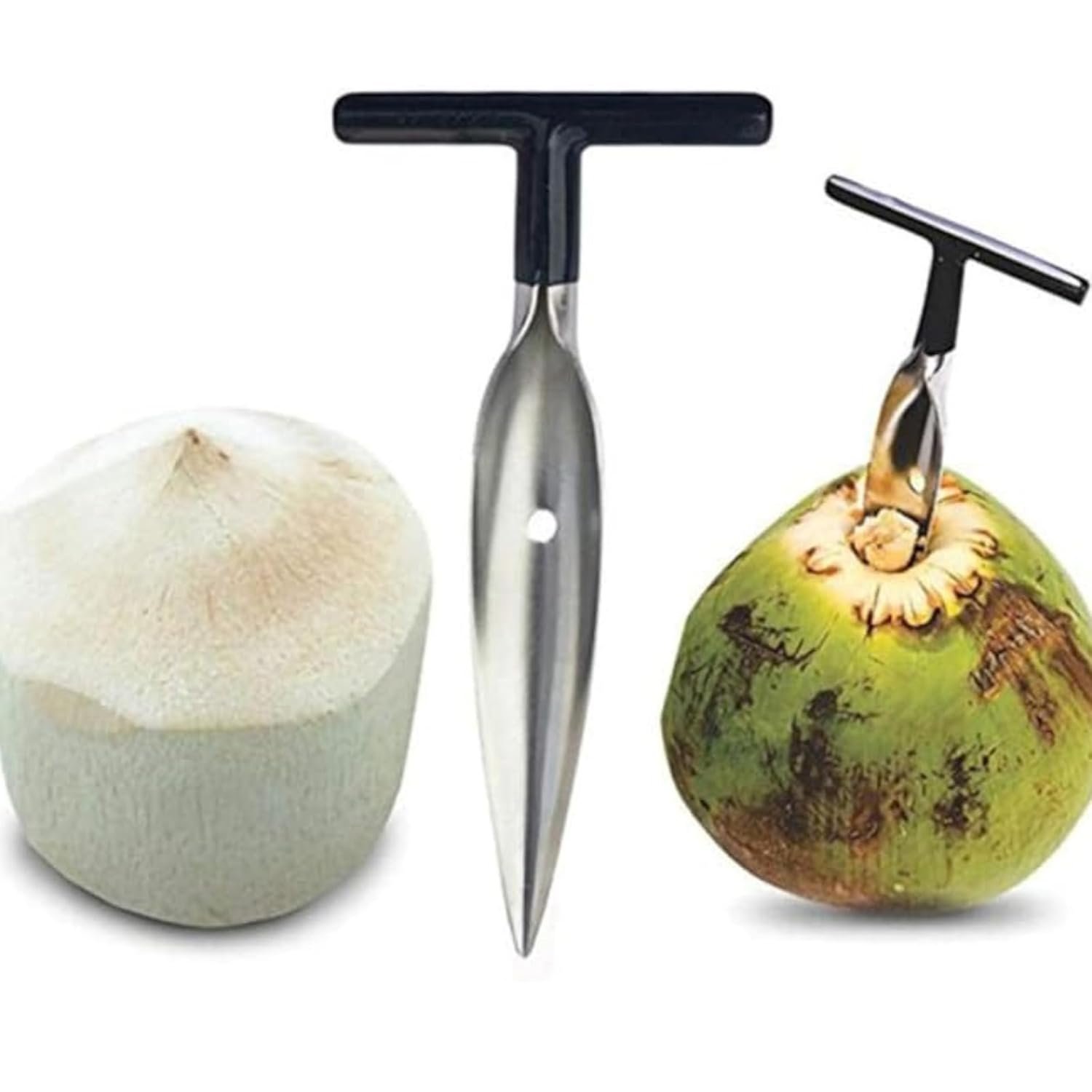 TAZLYN Coconut Opener Tool Stainless Steel nariyal paniBest Amazon Deals