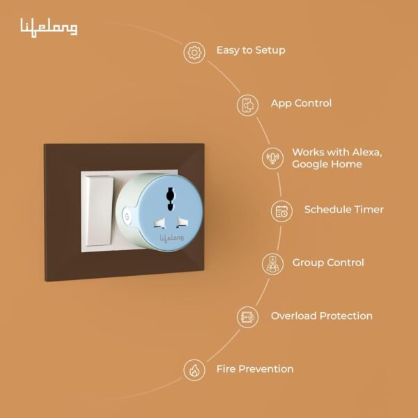 Lifelong Electronics 10A WiFi Smart Power Plug for HomeBest Amazon Deals