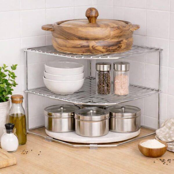 CHHAAP Stainless Steel 2 Level Kitchen Storage Rack forBest Amazon Deals