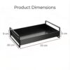 Modern Black Metal Tray for Kitchen Organizer, Oil StandBest Amazon Deals