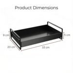 Modern Black Metal Tray for Kitchen Organizer, Oil StandBest Amazon Deals