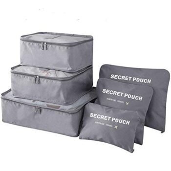 6 in 1 Polyester Secret Pouch Travel Bag Packing CubesBest Amazon Deals