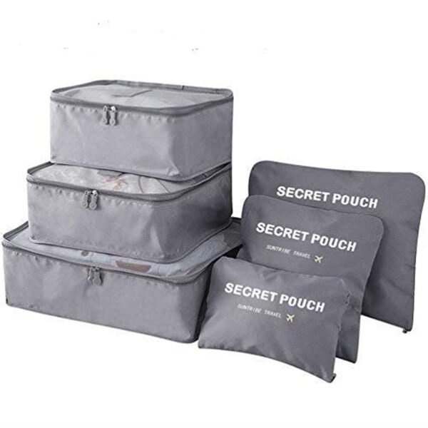 6 in 1 Polyester Secret Pouch Travel Bag Packing CubesBest Amazon Deals