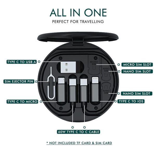 All in one 60W USB Fast Charging Travel Data Cable SetBest Amazon Deals