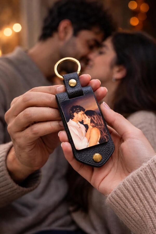 Photo Keychain with Custom Name & Charm PersonalizedBest Amazon Deals