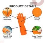 Robustt Heavy Duty Rubber Hand gloves (1 Pair) forBest Amazon Deals