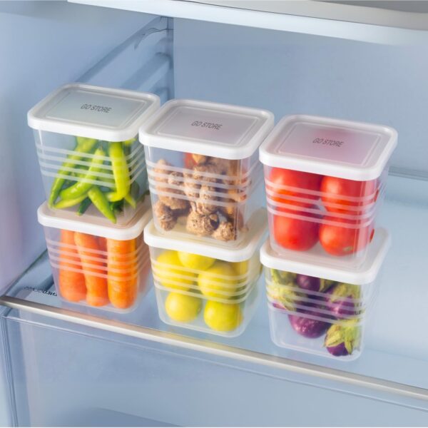 GO STORE Pack of 6 Fridge Storage Boxes, Freezer &Best Amazon Deals