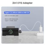 Ambrane 2 in 1 OTG Adapter | Type-C