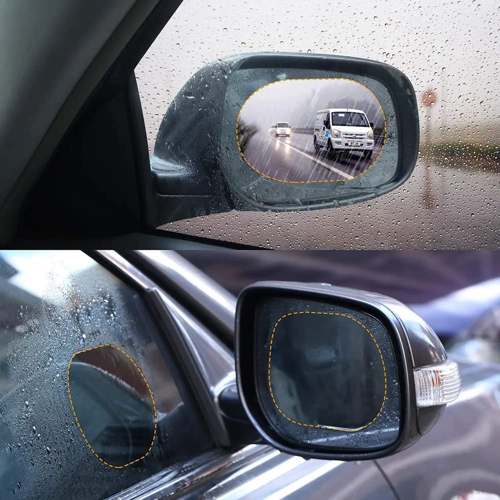 Bowiemall 2 Pcs Car Rearview Mirror Film RainproofBest Amazon Deals