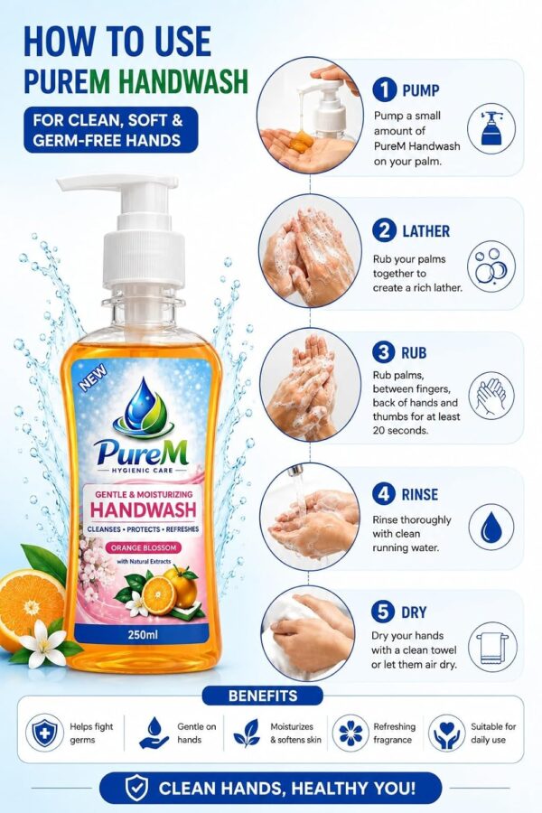 PureM Home Care Combo Pack | Toilet Cleaner 500ml + HandBest Amazon Deals