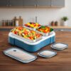 VAYA Tydbyt Lunch Box for Kids Boys, 650 ml, Steel TiffinBest Amazon Deals