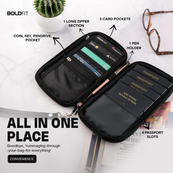 Boldfit Polyester Passport Cover for Men Card Holder forBest Amazon Deals