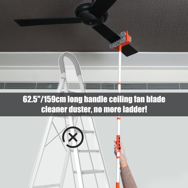 MONJAY 3in1 Fan Cleaner Duster with 159cm Extendable LongBest Amazon Deals