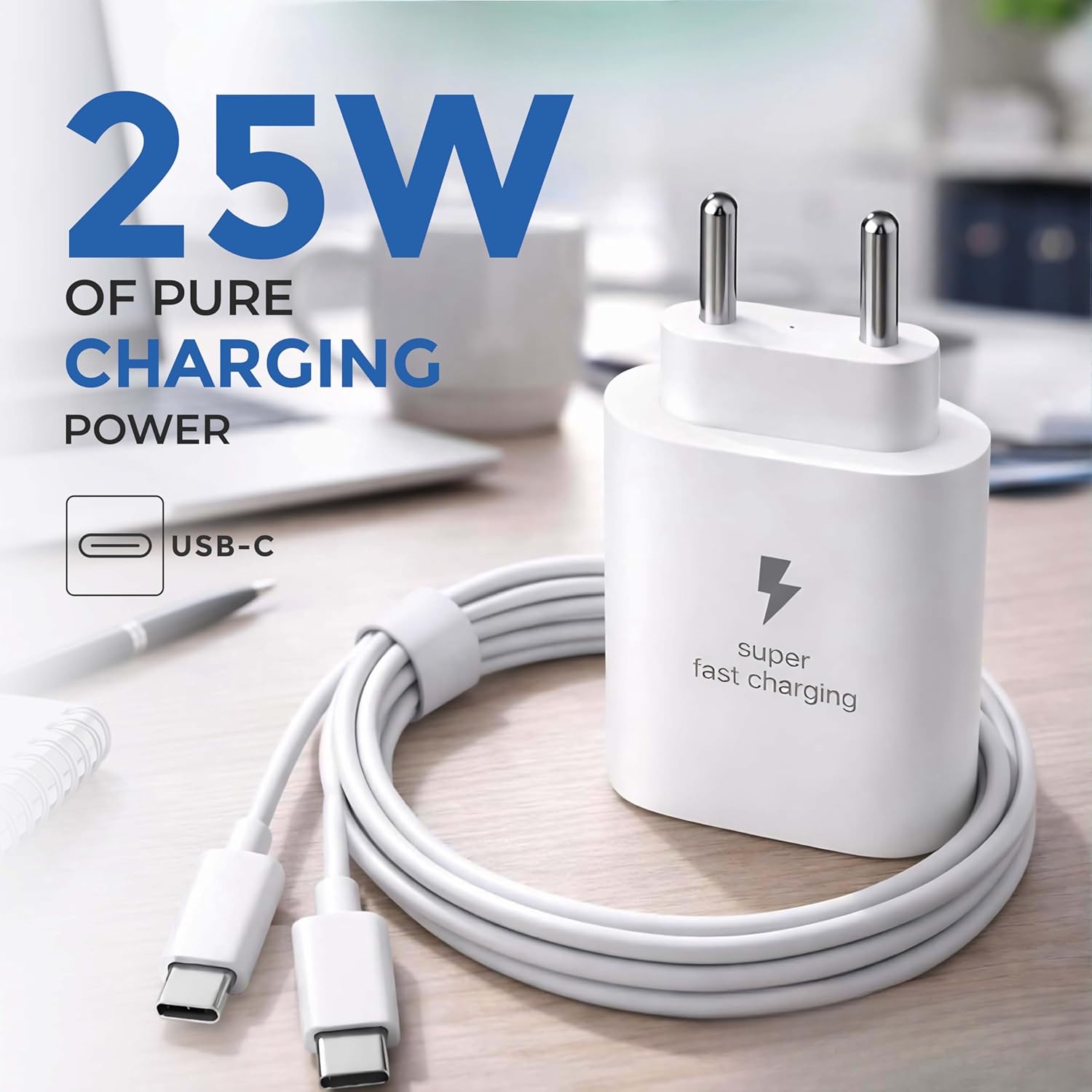 MAK 25W Type C Super Fast Charger Adapter with Type-CBest Amazon Deals