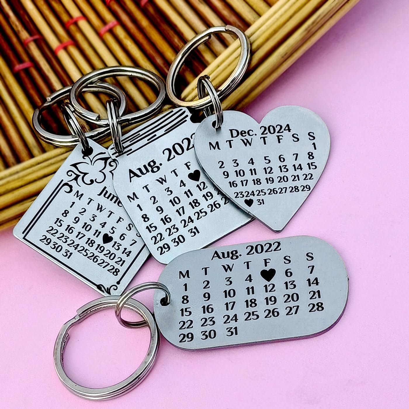 Customized Photo Keychain & Date Engraved CalendarBest Amazon Deals