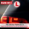 GLUN VinylReflective L Glass Sticker for LearningBest Amazon Deals