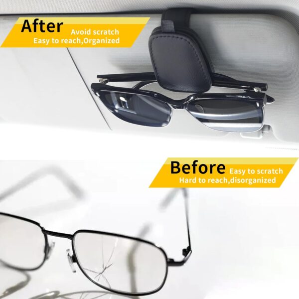 Yuoyar 2 Packs Sunglasses Holders for Car Visor -Best Amazon Deals