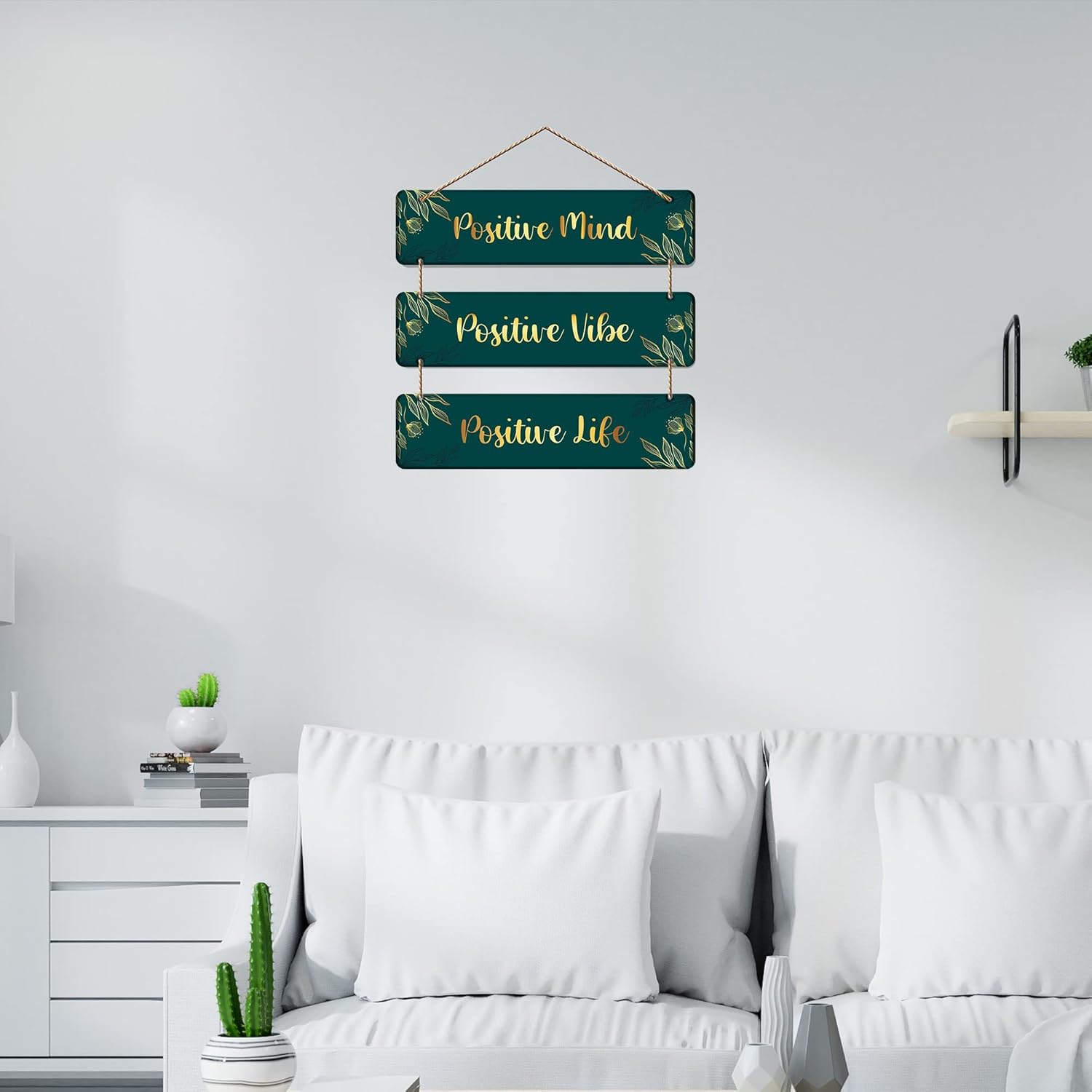 Artvibes Positve Mind Designer Wall Hanging Wooden Art |Best Amazon Deals