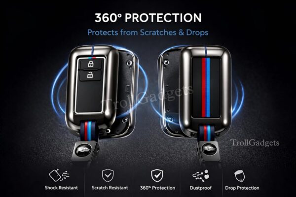 Trollgadgets Premium Metal Car Key Cover for MarutiBest Amazon Deals