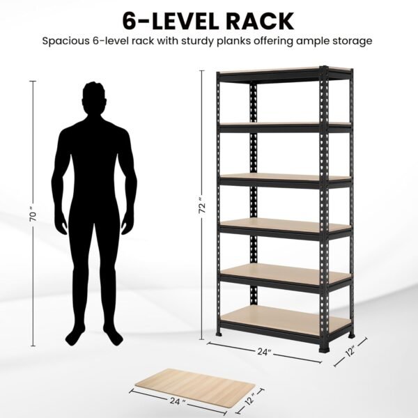 Robustt 6-Tier Multipurpose Storage Rack | Bolt-FreeBest Amazon Deals