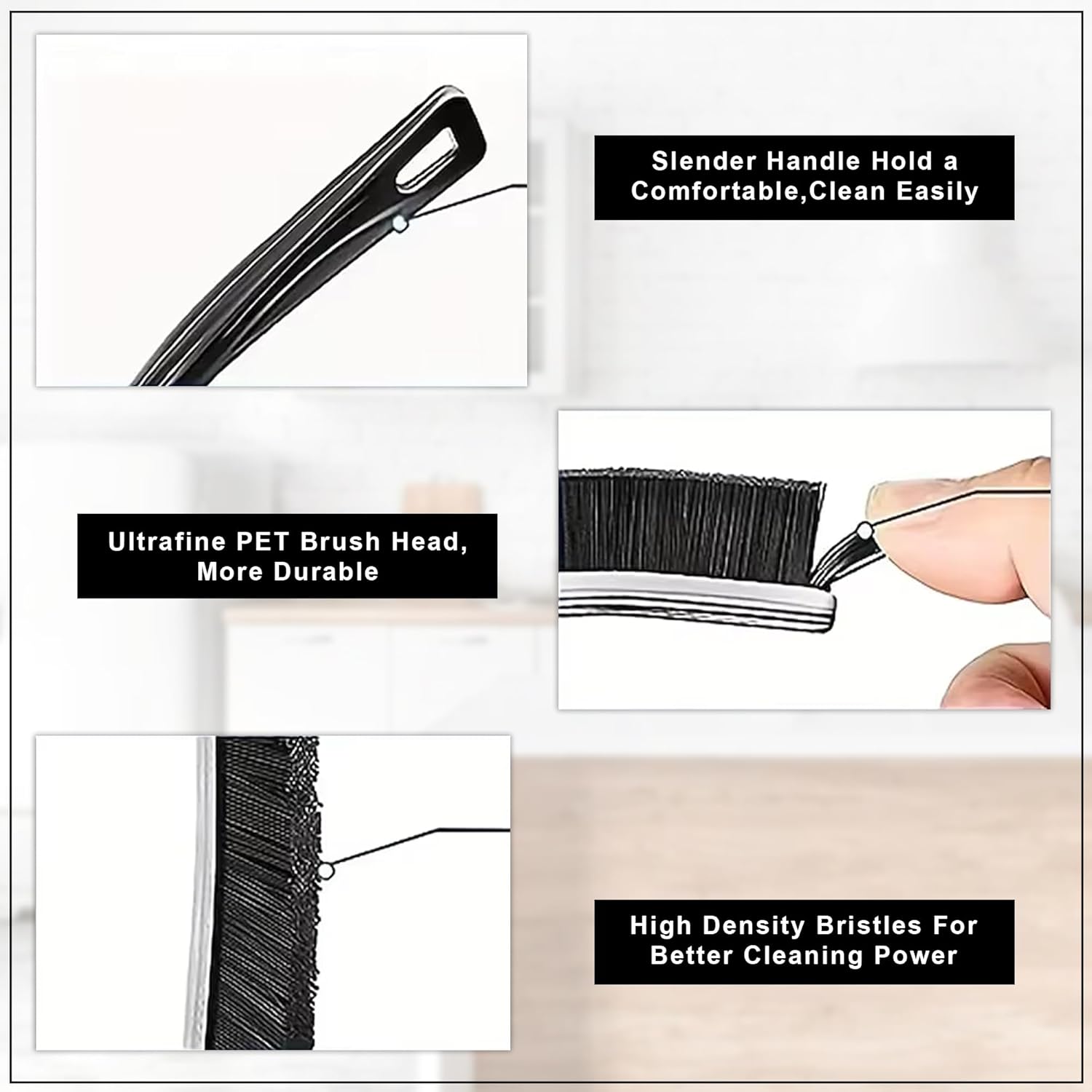 GLUN Plastic Multifunctional Grout Cleaning Brush, HardBest Amazon Deals