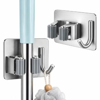 JIALTO 3 PCS Adhesive Broom Holder Wall Mounted Best Amazon Deals