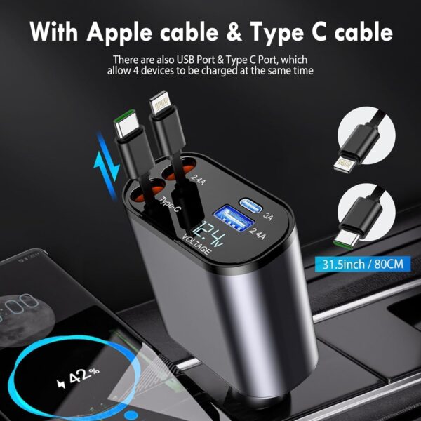 120W Fast Car Charger (2026 New Version) with 80CMBest Amazon Deals