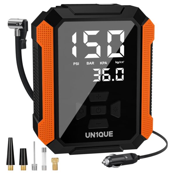 UN1QUE PT400 Tyre Inflator for Car, 150PSI 12V DC Car AirBest Amazon Deals UN1QUE PT400 Tyre Inflator for Car, 150PSI 12V DC Car AirBest Amazon Deals