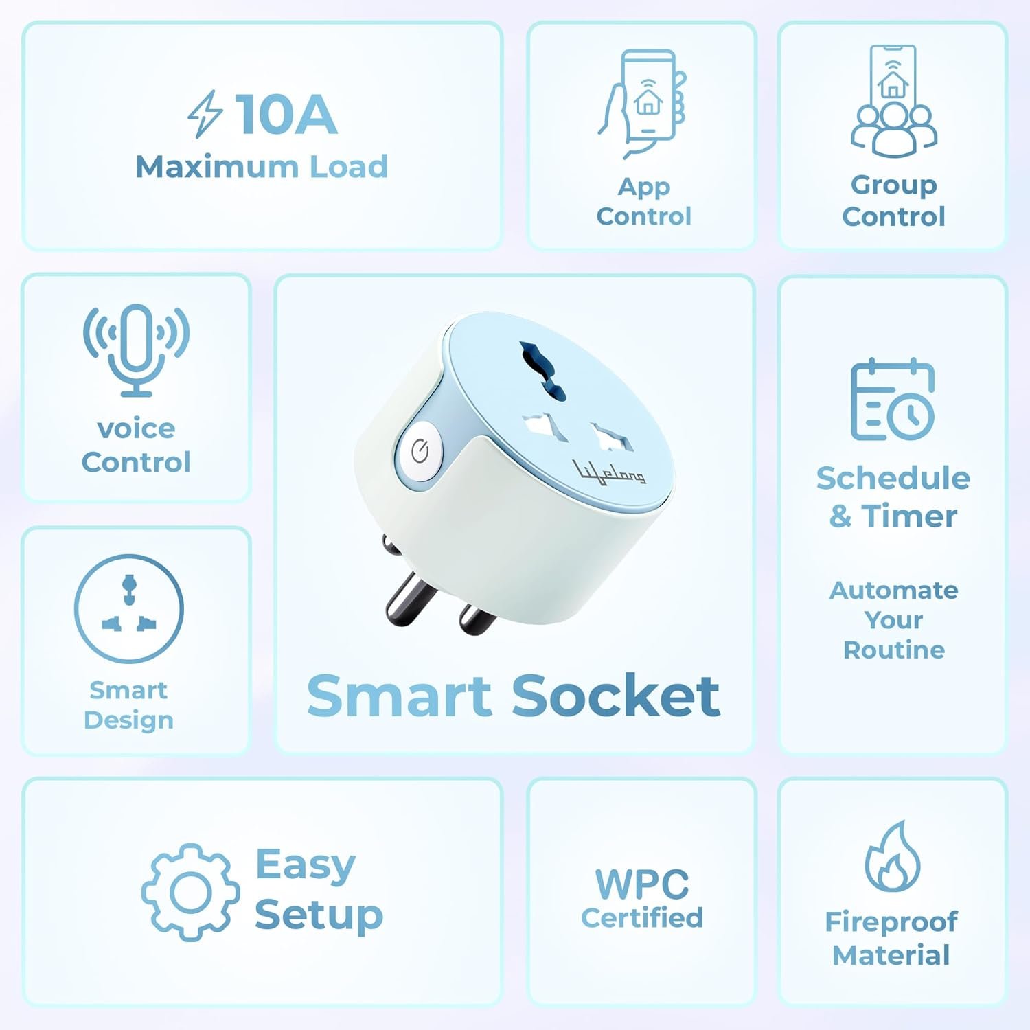 Lifelong Electronics 10A WiFi Smart Power Plug for HomeBest Amazon Deals