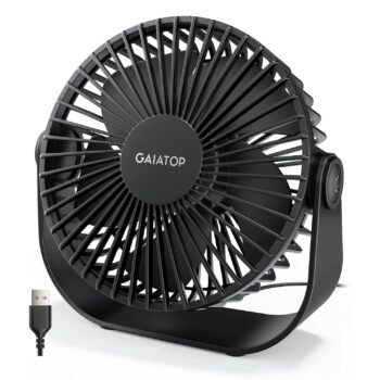 Gaiatop USB Portable Desk Fan, 3 Speeds, Quiet, SmallBest Amazon Deals