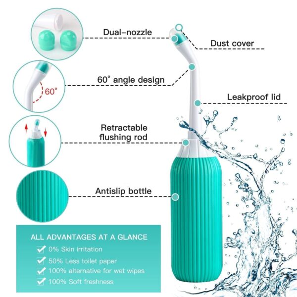 ARLICORPING 500ML Plastic Retractable Handheld BidetBest Amazon Deals