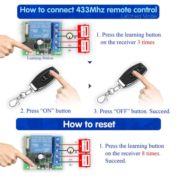 ROBOWAY 433Mhz Universal Wireless Remote Control withBest Amazon Deals