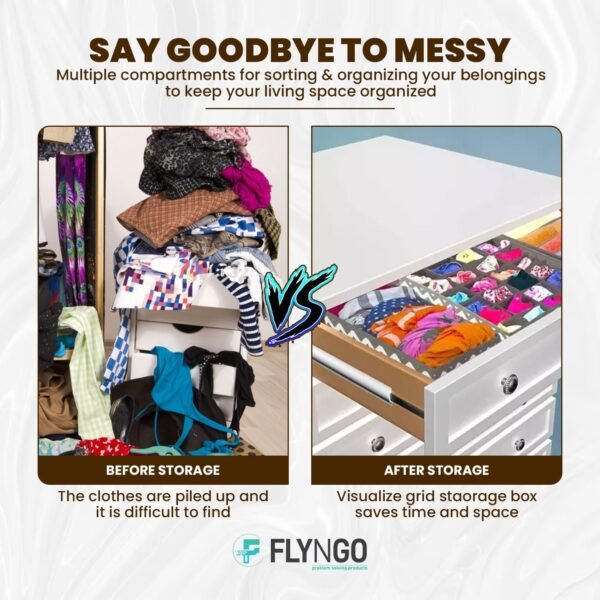 FLYNGO Foldable Drawer Organizer ForBest Amazon Deals