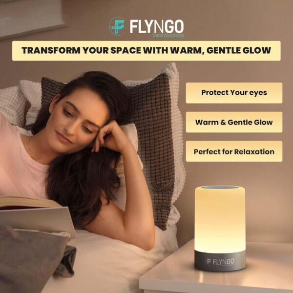 FLYNGO Touch Control LED Night Light Table Lamp forBest Amazon Deals