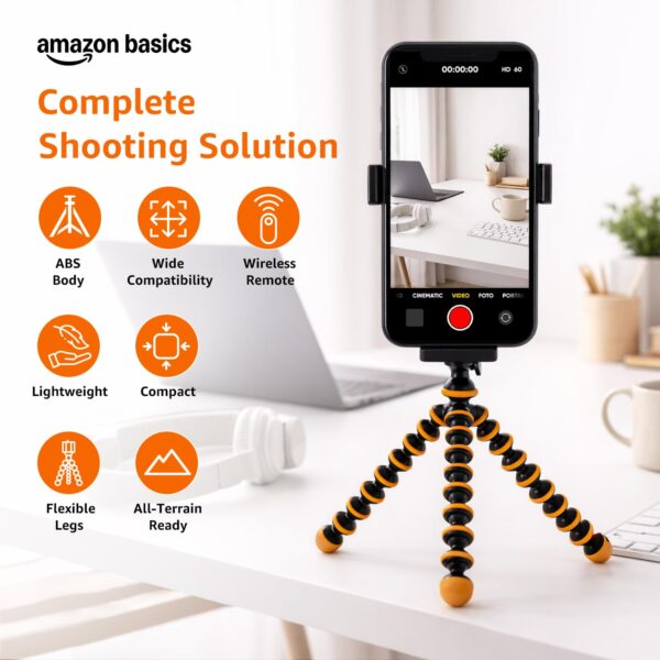 Amazon Basics Gorilla Tripod/Mini 33 cm (13 Inch) TripodBest Amazon Deals