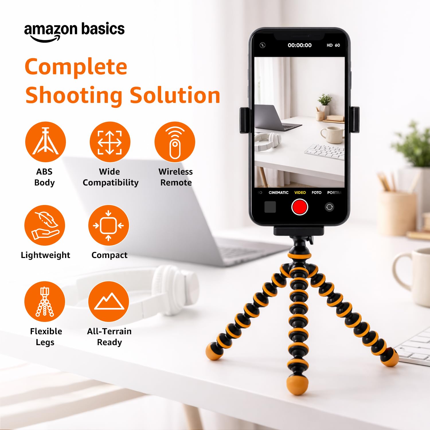 Amazon Basics Gorilla Tripod/Mini 33 cm (13 Inch) TripodBest Amazon Deals