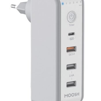 Moosh Timed Wall Charger with Power Delivery 48W for Smart PhonesMobile Accessories Deal