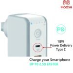 Moosh Timed Wall Charger with Power Delivery 48W for Smart PhonesMobile Accessories Deal