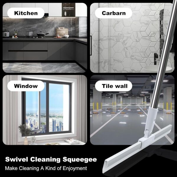 3 in 1 Heavy Duty Magic Broom Silicon Floor Wiper, 180Best Amazon Deals