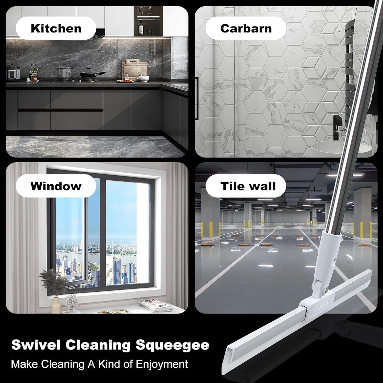 3 in 1 Heavy Duty Magic Broom Silicon Floor Wiper, 180Best Amazon Deals
