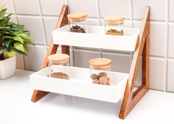 UHUD CRAFTS Multipurpose Wooden Triangluar CountertopBest Amazon Deals