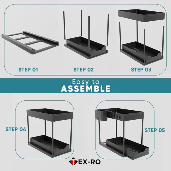 TEX-RO 2 Tier Under Sink Storage Organizer for Kitchen &Best Amazon Deals