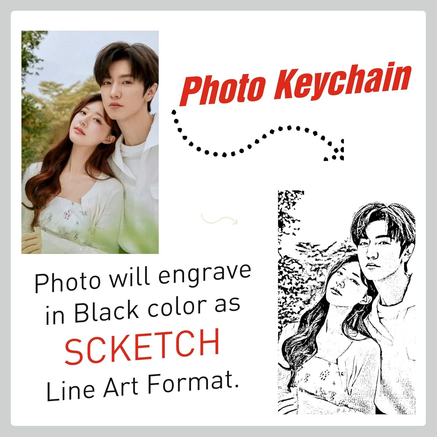Customized Photo Keychain & Date Engraved CalendarBest Amazon Deals