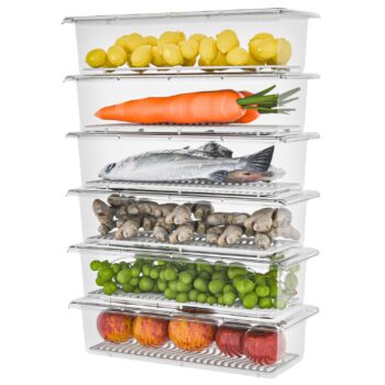 TEX-RO 6 Fridge Storage Containers | Fridge OrganiserBest Amazon Deals TEX-RO 6 Fridge Storage Containers | Fridge OrganiserBest Amazon Deals