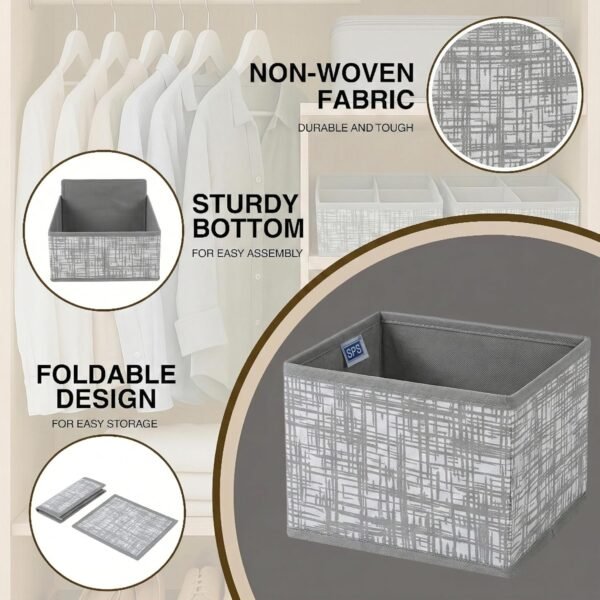 Skrill 8-Piece Foldable Cloth Storage Box Set | CubeBest Amazon Deals
